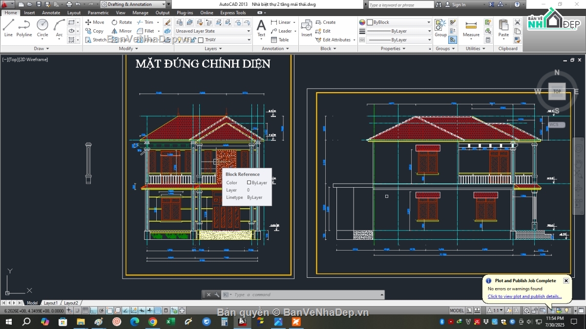 biệt thự,2 tầng,mái nhật