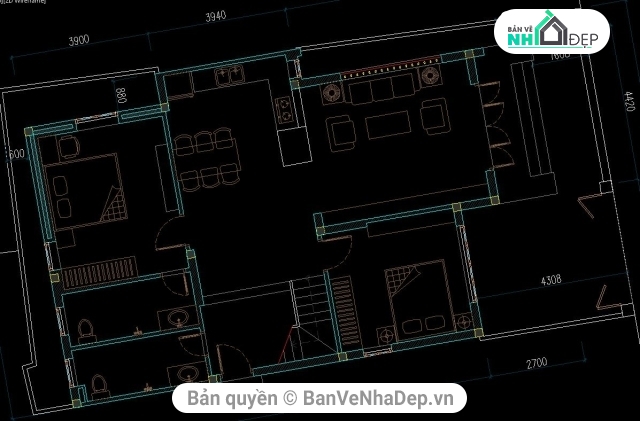 Biệt thự 2 tầng hiện đại,Biệt thự 2 tầng 8.8x14.4m,8.8x14.4m,Biệt thự 2 tầng,file sketchup