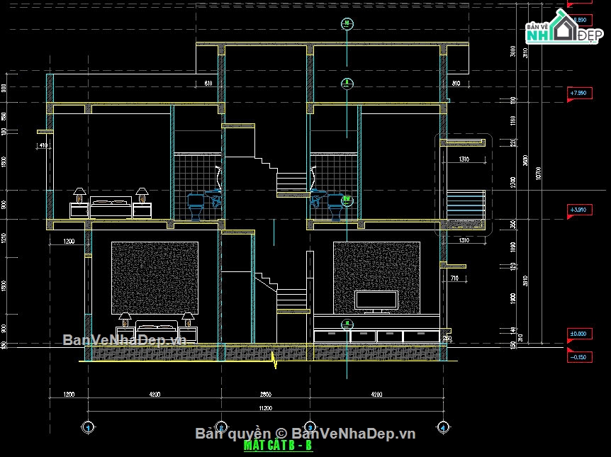 biệt thự 3 tầng,nhà phố 3 tầng,nhà phố,biệt thự,hồ sơ thiết kế bản vẽ thi công nhà,nhà phố 2 tầng