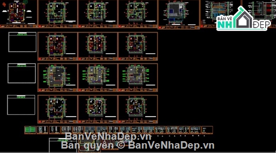 Biệt thự 3 tầng,cad biệt thự 3 tầng,file cad biệt thự 3 tầng,biệt thự 3 tầng cad