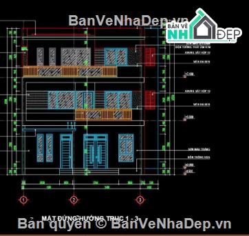 Biệt thự 3 tầng,cad biệt thự 3 tầng,file cad biệt thự 3 tầng,biệt thự 3 tầng cad