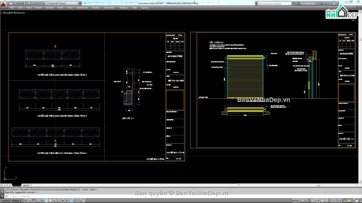 Biệt thự,File biệt thự 3 tầng,mẫu biệt thự 3 tầng