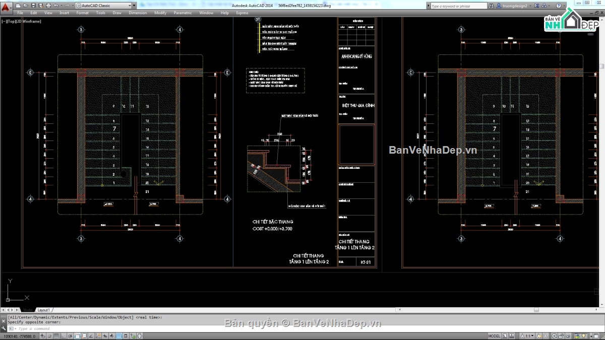 Biệt thự,File biệt thự 3 tầng,mẫu biệt thự 3 tầng