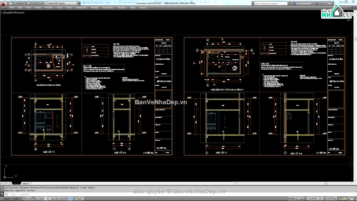 Biệt thự,File biệt thự 3 tầng,mẫu biệt thự 3 tầng
