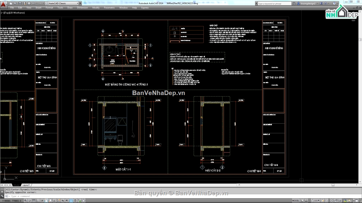 Biệt thự,File biệt thự 3 tầng,mẫu biệt thự 3 tầng