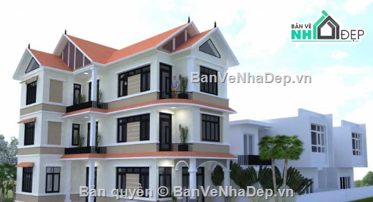 biệt thự 3 tầng,cad biệt thự 3 tầng,file cad biệt thự 3 tầng,biệt thự 3 tầng cad