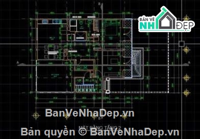 biệt thự 3 tầng,biệt thự 3 tầng file cad,cad biệt thự 3 tầng