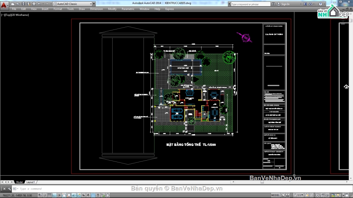 Biệt thự,file cad biệt thự 3 tầng,biệt thự 3 tầng