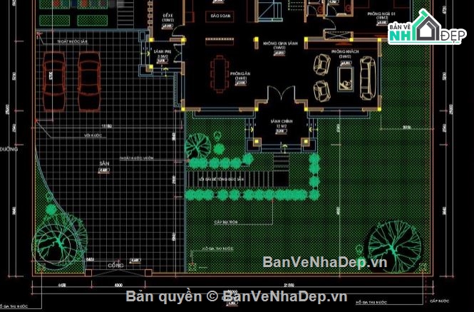 Biệt thự 3 tầng hiện đại,file cad biệt thự 3 tầng,biệt thự 3 tầng