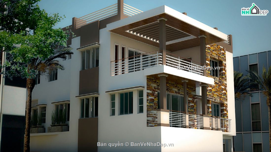 Biệt thự 3 tầng hiện đại,ngoại thất biệt thự su,biệt thự hiện đại