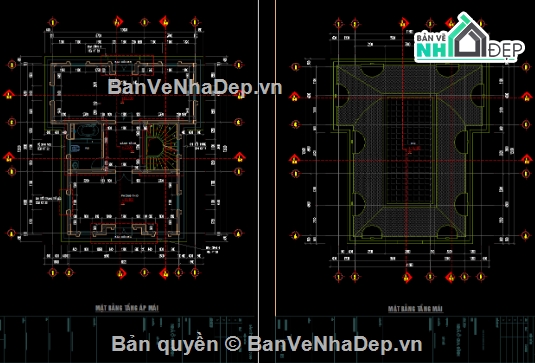 Biệt thự 3 tầng,cad biệt thự 3 tầng,file cad biệt thự 3 tầng,biệt thự 3 tầng file cad