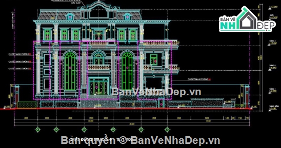 biệt thự 4 tầng,cad biệt thự 4 tầng,file cad biệt thự 4 tầng,biệt thự 4 tầng cad