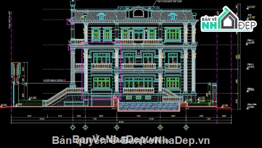 biệt thự 4 tầng,cad biệt thự 4 tầng,file cad biệt thự 4 tầng,biệt thự 4 tầng cad