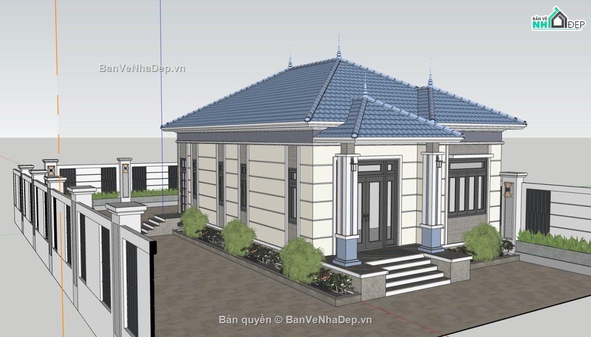 biệt thự 3 tầng,su biệt thự 3 tầng,model su biệt thự