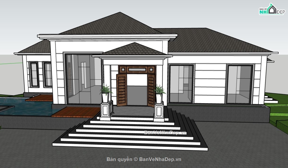 biệt thự 1 tầng,biệt thự  su,biệt thự 1 tầng su