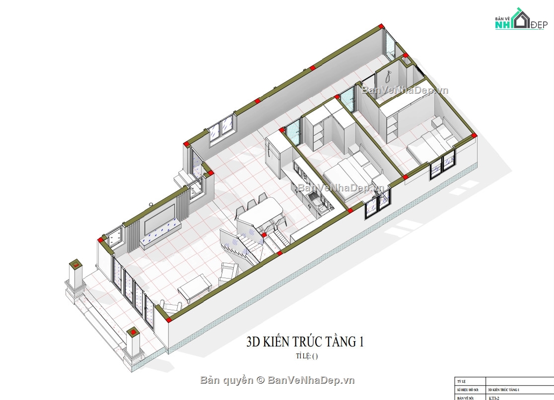 file revit,revit,revit Biệt thự,file revit nhà gác lửng