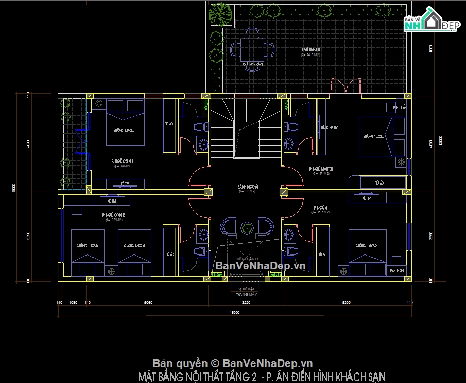 biệt thự hiện đại,biệt thự kích thước 8mx16m,biệt thự hiện đại 4 tầng