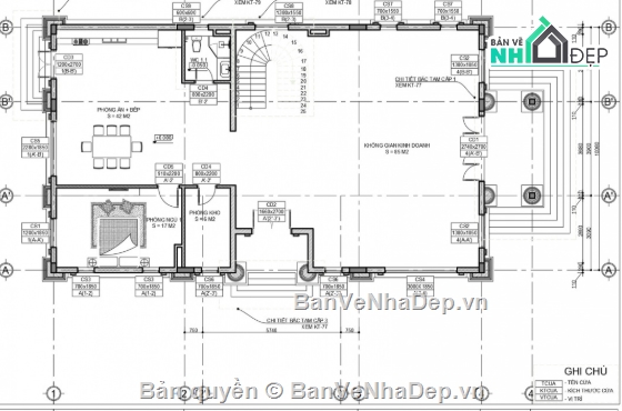 biệt thự 2 tầng,file cad biệt thự 2 tầng,biệt thự 2 tầng tân cổ điển