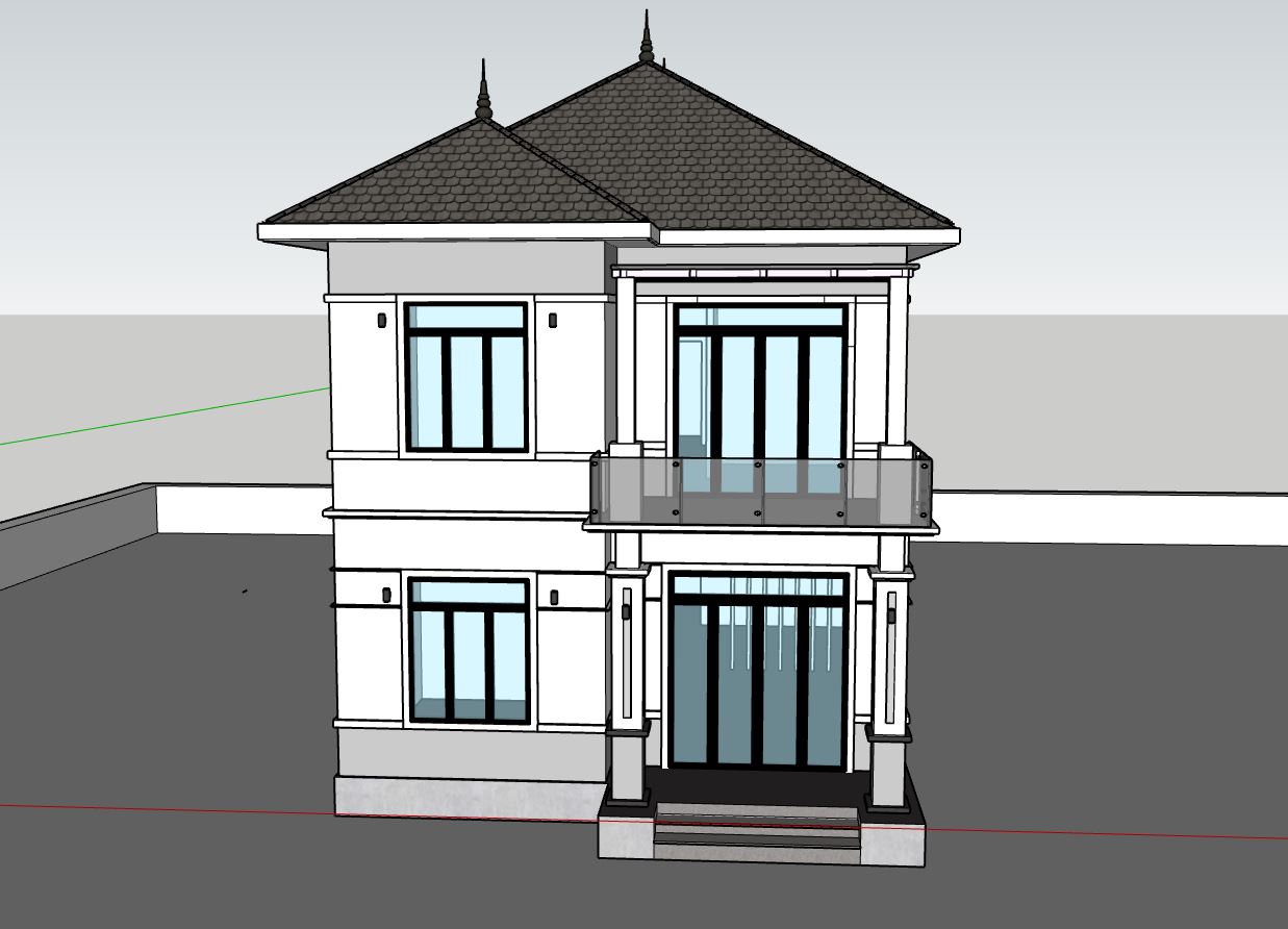 biệt thự mái nhật 2 tầng,thiết kế nhà 8x15m,nhà mái nhật đẹp