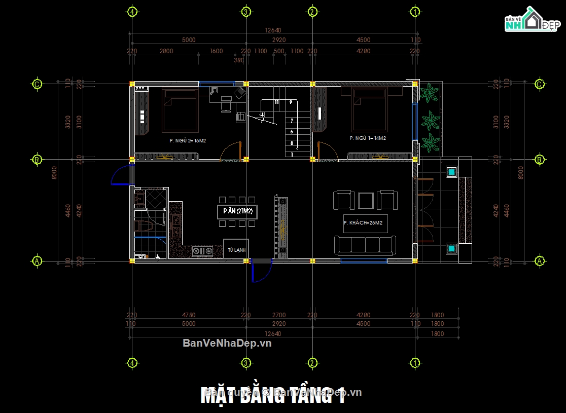 bản vẽ 2 tầng,cad 2 tầng,biệt thự mái nhật 2 tầng,nhà mái nhật 2 tầng kích thước 8x12m,file cad biệt thự 2 tầng đẹp