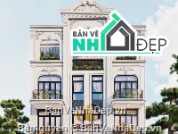 Biệt thự tân cổ điển,nhà ở kết hợp kinh doanh nha khoa,nhà phố tân cổ điển