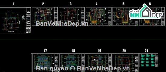 biệt thự 3 tầng,Biệt thự 3 tầng hiện đại,cad biệt thự 3 tầng