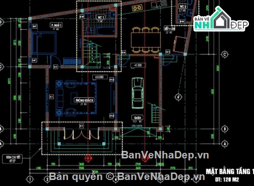 biệt thự 3 tầng,Biệt thự 3 tầng hiện đại,cad biệt thự 3 tầng