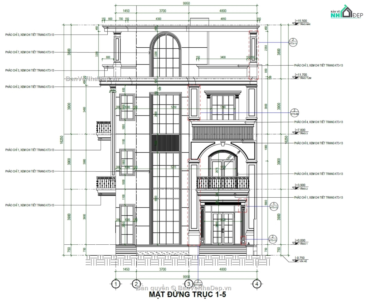 Biệt thự tân cổ điển,Biệt thự tân cổ điển 4 tầng,Biệt thự tân cổ 4 tầng