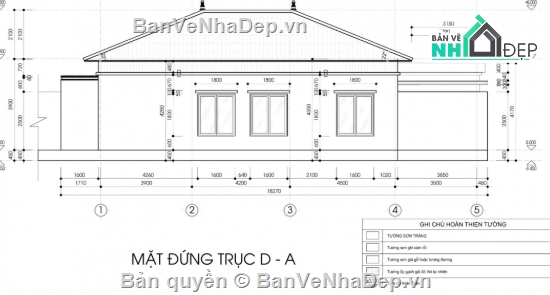 nhà 1 tầng file cad,file cad biệt thự 1 tầng,biệt thự 1 tầng cad,cad biệt thự 1 tầng