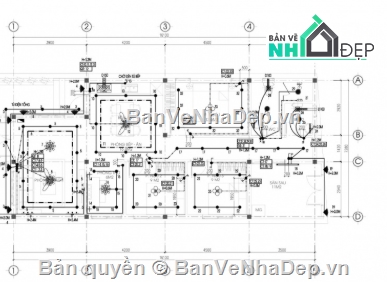 nhà 1 tầng file cad,file cad biệt thự 1 tầng,biệt thự 1 tầng cad,cad biệt thự 1 tầng