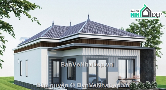 nhà 1 tầng file cad,file cad biệt thự 1 tầng,biệt thự 1 tầng cad,cad biệt thự 1 tầng