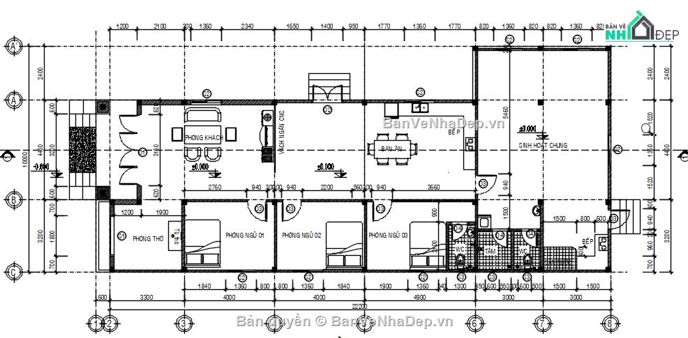 Nhà Phố – Biệt Thự,Biệt thự mái thái đẹp,Biệt thự mái thái 10x22.2m