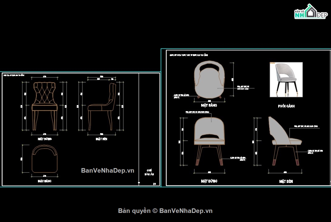 bản vẽ bổ nội thất,Autocad bản vẽ chi tiết ghế,bản vẽ chi tiết nội thất