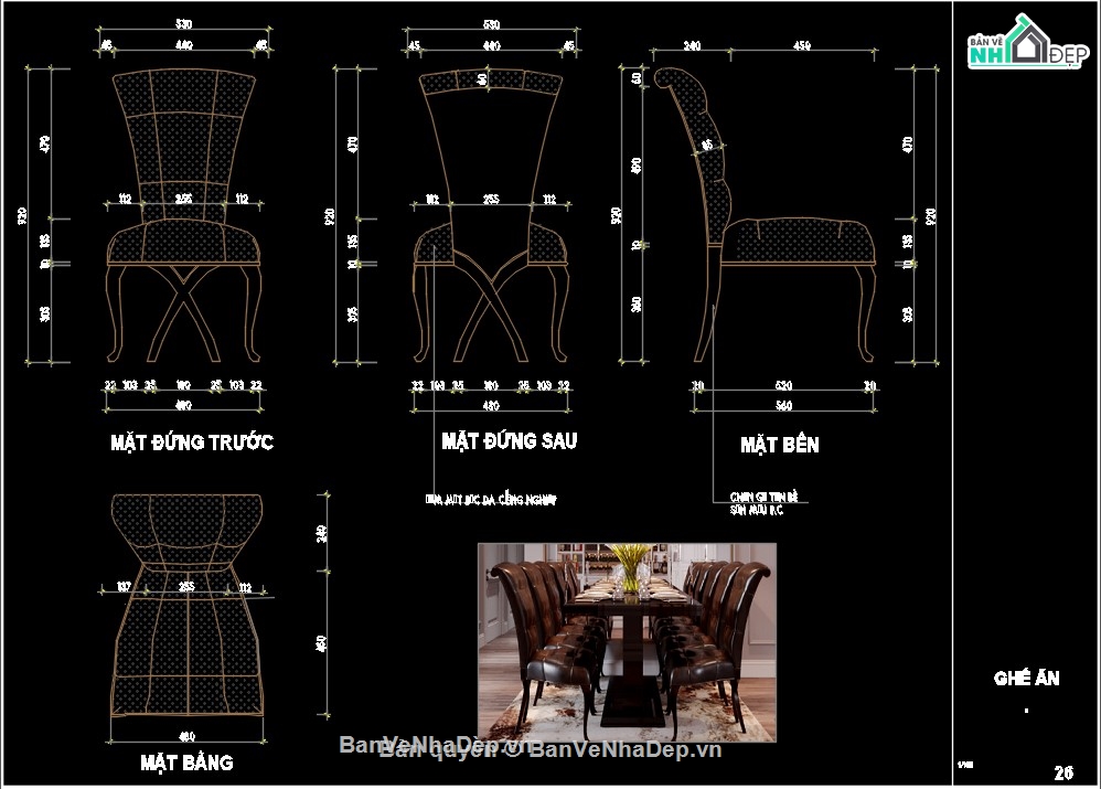 bản vẽ bổ nội thất,Autocad bản vẽ chi tiết ghế,bản vẽ chi tiết nội thất