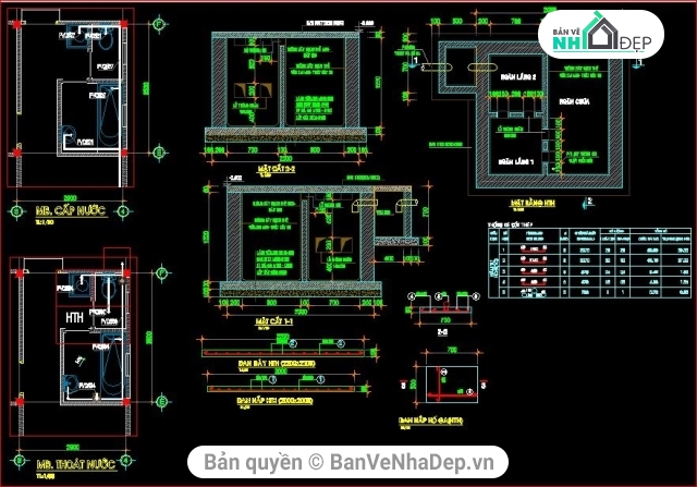 dự toán nhà ở,kiến trúc nhà ở,nhà ở 10.4x12.8m,kết cấu nhà ở