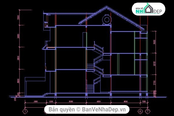 Bản vẽ biệt thự 3 tầng,Bản vẽ thiết kế biệt thự 3 tầng,biệt thự 3 tầng kích thước 10x20m,kiến trúc 3 tầng,thiết kế biệt thự 3 tầng