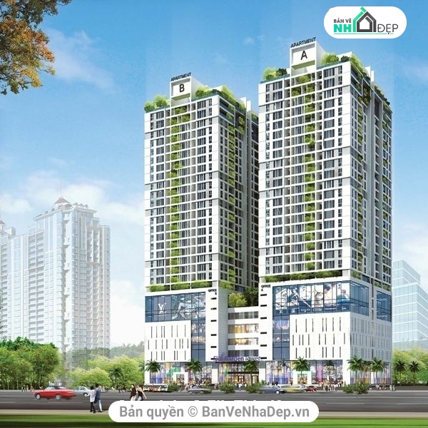 thiết kế tòa cao ốc,bản vẽ thiết kế cao ốc,Bản cad thiết kế,cao ốc,bản vẽ tòa nhà cao ốc,file cad nhà cao ốc