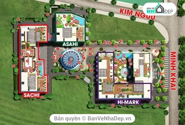 5 bản vẽ Full Kiến Trúc, Kết Cấu, Điện Nước chung cư mới