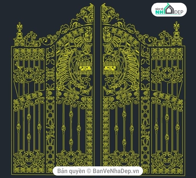 Bản vẽ Cổng cắt CNC,Cổng cắt CNC,cổng sắt,bản vẽ cắt cnc,bản vẽ cnc,cắt cnc