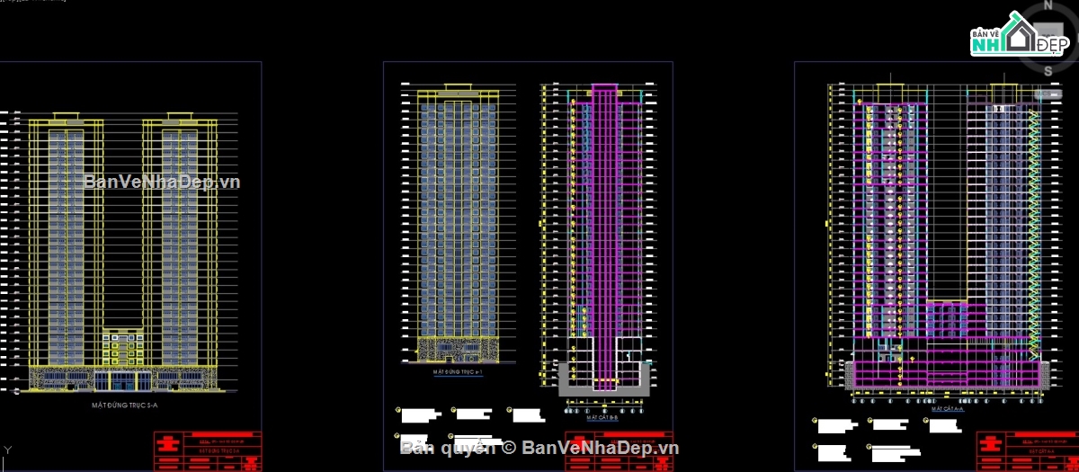 đồ án tốt nghiệp,thiết kế chung cư,đồ án xây dựng,bản vẽ cad chung cư