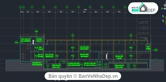 trung tâm thương mại,Trung tâm thương mại Lotte Mart,Lotte Mart,hồ sơ thiết kế trung tâm thương mại