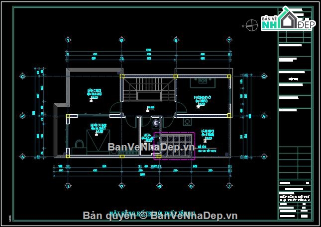 Nhà phố 3 tầng,Autocad nhà phố 3 tầng,nhà phố 3 tầng 6.6x13m,Thiết kế nhà phố 3 tầng,Bản vẽ nhà phố 3 tầng