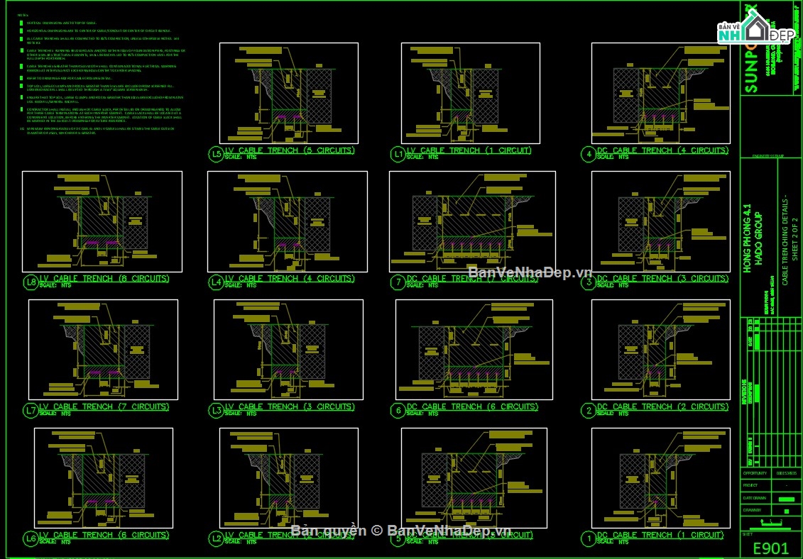 solar farm,bản vẽ solar farm,bản vẽ điện mặt trời,điện năng lượng mặt trời
