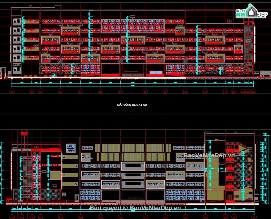 hồ sơ thiết kế trường,hồ sơ thiết kế trường THCS,full thiết kế cad trường học
