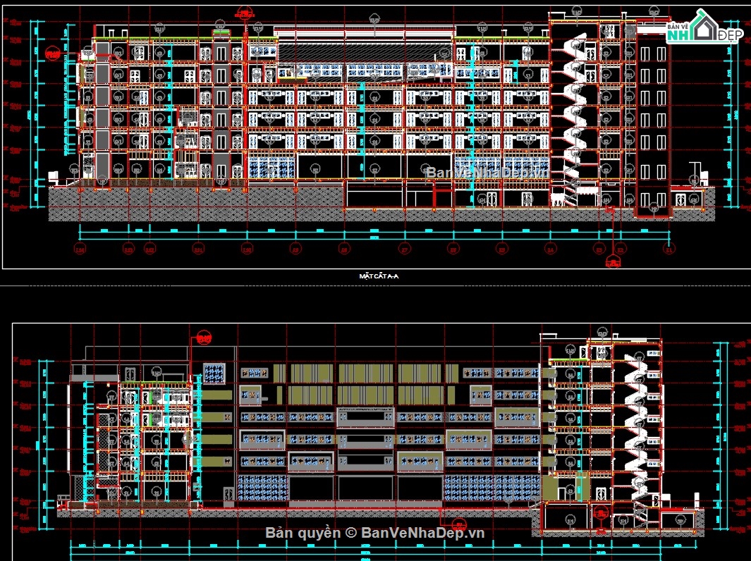 hồ sơ thiết kế trường,hồ sơ thiết kế trường THCS,full thiết kế cad trường học