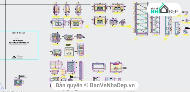 Ngân Hàng Việt Nam Bank 5 tầng,Hồ sơ thiết kế Ngân Hàng,Ngân hàng  5 tầng,bản vẽ tòa nhà ngân hàng,thiết kế tòa nhà ngân hàng