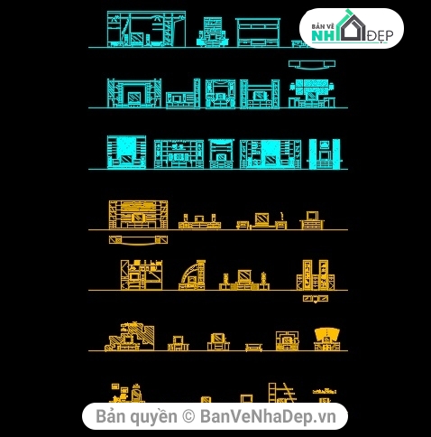 Thư viện bản vẽ cad thư viện tủ trang trí,thư viện tủ tivi,bản vẽ thư viện tủ tivi,mẫu tủ để tivi