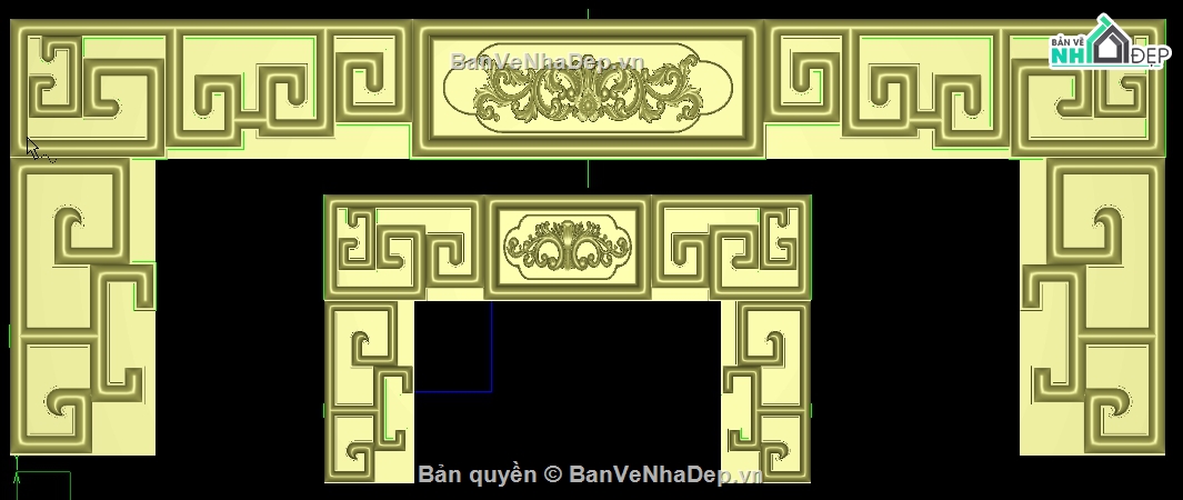 triện bàn thờ,mẫu cnc triện bàn thờ,Bộ mẫu bàn thờ đẹp