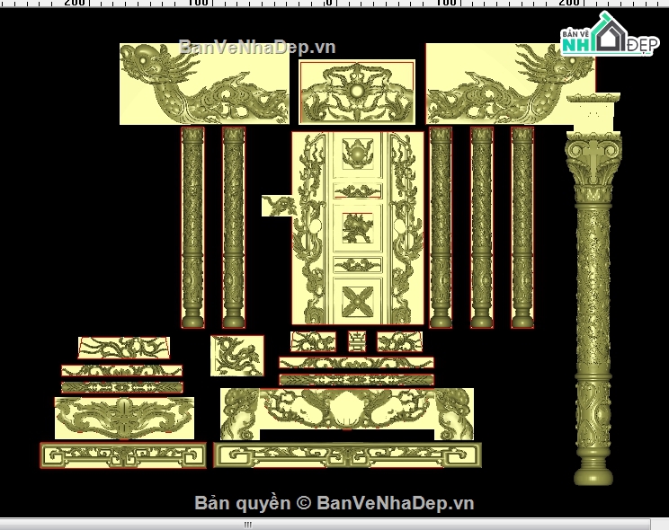 ngai thờ cnc,Bộ ngai thờ,Mẫu ngai thờ jdp