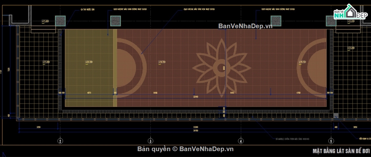thiết kế bể bơi,File thiết kế bể bơi,Cad thiết kế bể bơi